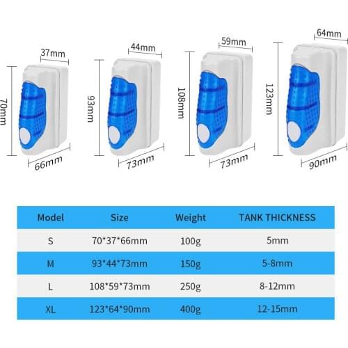 Aquarium cleaner Cleaning tools Fish tank cleaner marine fish cleaner Fish tank magnetic brush Aquarium cleaning wipe