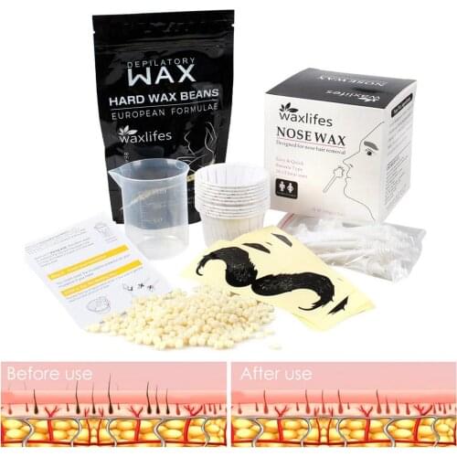 Paper Free Nose Wax Kit Nose Hair Removal Hard Wax 100g Cleaning Hair Removal Wax