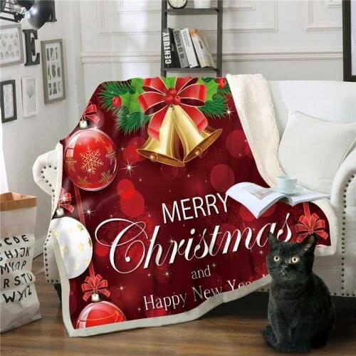 Hoodie Blanket Plush Throw Blanket 3D Christmas Gift Printed Sherpa Fleece Microfiber Throw Blanket 2019 Drop Shipping