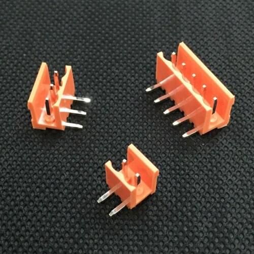 Orange HT3.96 4P Bending pin Connecting terminal HT3.96-4PL Connector Plug+Socket 10Sets