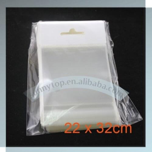 Opp header bag cello bag A4 220x310mm