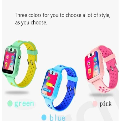 S6 Children smart phone watch with camera sos calling lighting location trackter for kids