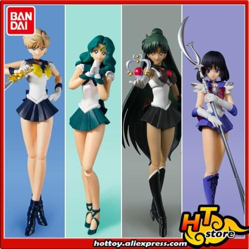 SALE0a Original BANDAI SPIRITS S.H.Figuarts SHF Action Figure - Sailor Uranus Neptune -Animation Color Edition