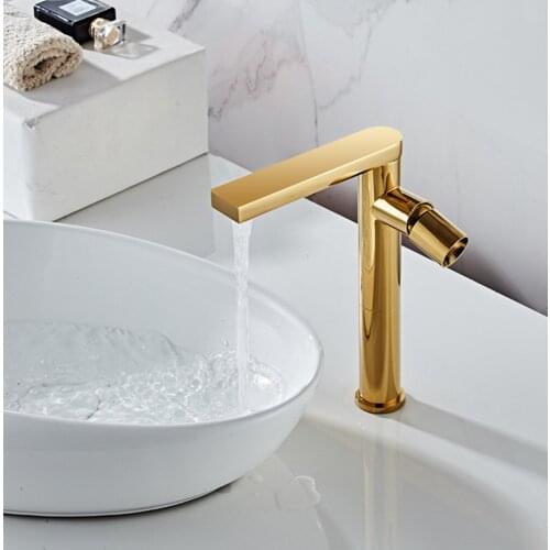 Bathroom Basin Faucet Various Colors Copper Sink Faucet Hot And Cold Water Tank Faucet Bathroom Wash Basin Faucet