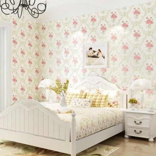 Wall Country European Papers Home Decor 3d Damascus Floral Wallpaper Roll For Living Room Bedroom Walls Non Woven Embossed Mural