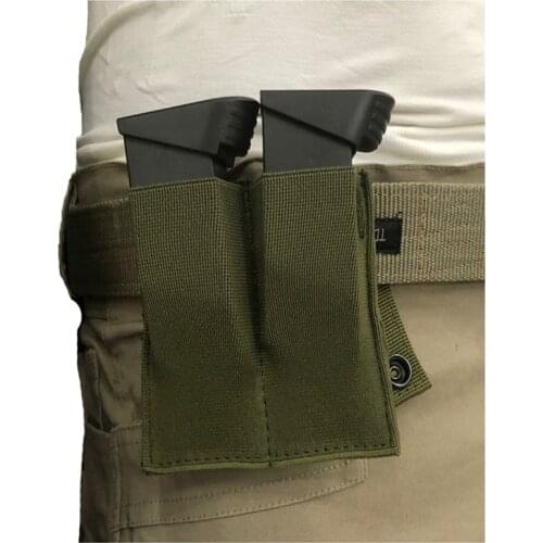 Magazine Pouch Close Holster Nylon Tactical Molle Dual Double Pistol Mag For Outdoor Airsoft Combat Military Hunting