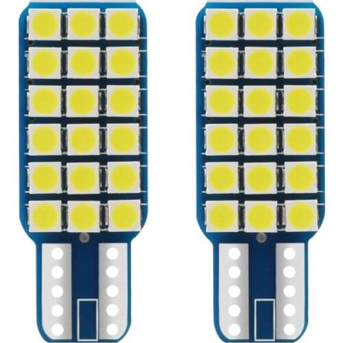2pcs T10 3030 18smd High Brightness Decoding Led License Plate Lamp W5w Single Side Marker Lamp Trunk Lamp Car Led Light