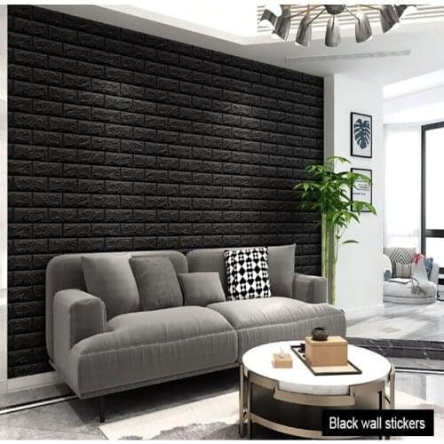 3D Brick Wall Stickers DIY Self Foam Waterproof Decor Wall Full Cover Wallpaper For TV Background Kids Living Room Decoration