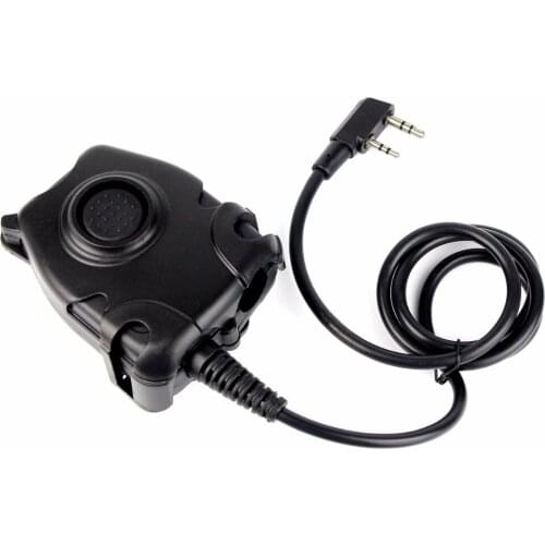 Waterproof PTT Cable For KENWOOD K Plug for Z Tactical Comtac H50 MSA SORDIN H60 HD01 HD02 HD03 Noise Reduction Headset Mic