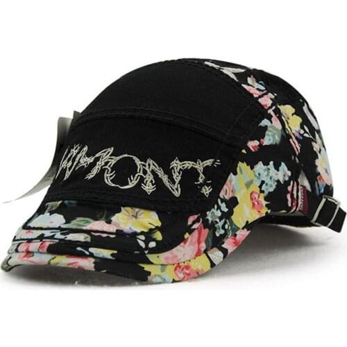 Embroidery Cotton Flat Caps Summer New Print Women Hats Visors Cap Fashion Beret Hat Female Sun Hat