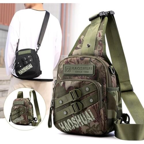 High Quality Male Nylon Sling Backpack Chest Bags Multi-Purpose Men Shoulder Crossbody Bag Daypack Rider Travel Knapsack Rucksa