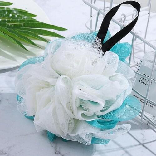 High Quality Bath Ball Super Soft Large Anti-scattering Accessories Bathroom Wash Body Mesh Cleaning Sponge Home Shower Bru P2W1