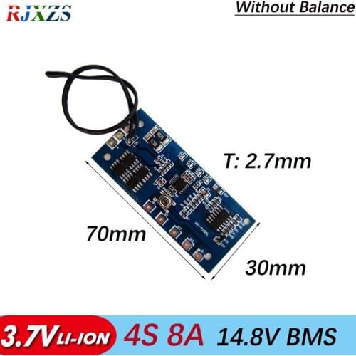 4S 8A Li-ion 14.8v 18650 DIY BMS PCM battery protection board bms pcm for li-ion lipo battery cell pack with LED display