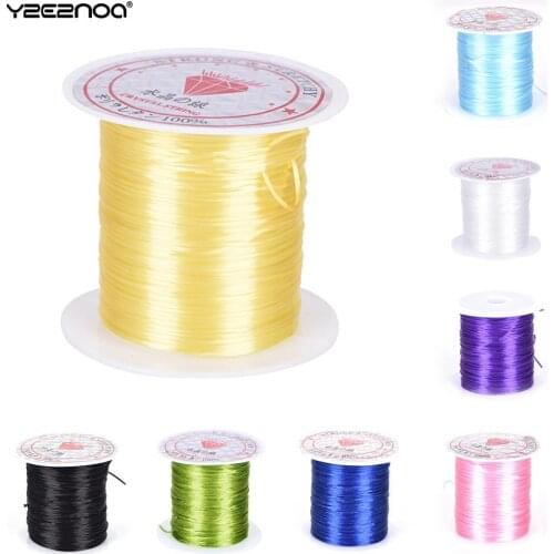 0.8mm Plastic Crystal Tec Korea DIY Beading Stretch Cords Elastic Line Jewelry Making Supply Wire String jeweleri thread