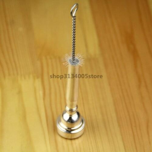 1PCS Marching/Trumpet Mouthpiece Herald \C key Trumpet mouth Hand Trumpet Mouthpiece +Cleaning Brush