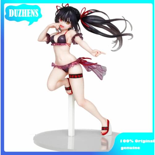 100% Original genuine DATE A LIVE Tokisaki Kurumi swimsuit Ver Action Figure Anime Figure Model Toys Figure Collection Doll Gift