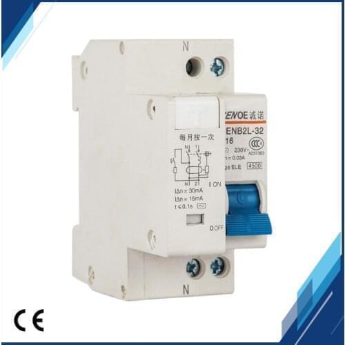 2021 Excellent 1P+N earth leakage current circuit breaker mini Circuit breaker MCB 10A,16A,20A,25A,32A