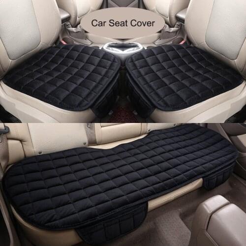 3PCS Winter Warm Car Seat Cover Cushion Universal Auto Soft Seats Cushions Automobile In Cars Chair Covers Protector Accessories