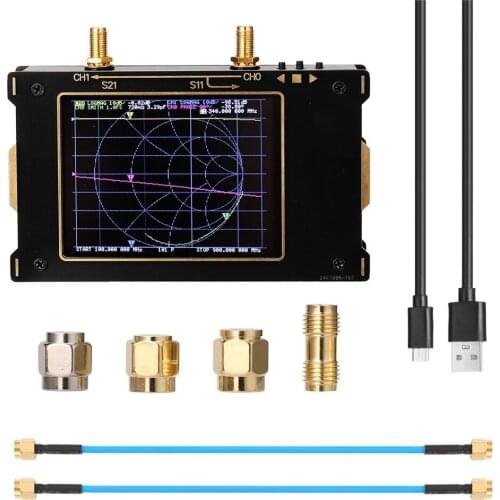 50kHz - 3GHz Vector Network Analyzer NanoVNA V2 Antenna for Shortwave HF VHF UHF 3.2 inch Touch Screen Antenna Analyzer