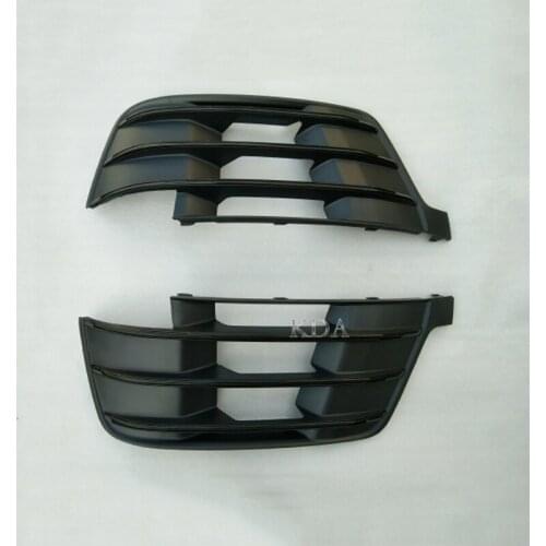 Auto Left Right Side Front Bumper Fog Light Grille Grill Cover For Audi Q7 Sline 2016 2017 2018 2019 4M0807681D 4M0807682D