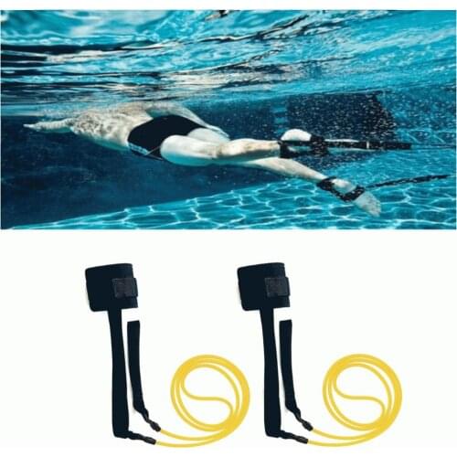 Bungee Swim Trainer Belt Swimming Pool Training Stationary Swimmer Training Ankle Strap Belt Harness Equipment Supplies Tool