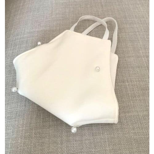 White Earrings For Women Double Breathable Thin Print Face Mask for Womens Wedding Party Accessories