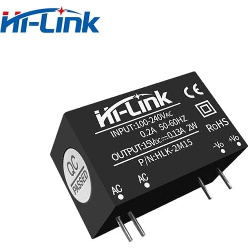 Free Ship 5pcs/lot 2W 15V 130mA output HLK-2M15 AC DC Switch converter manufacturer sales