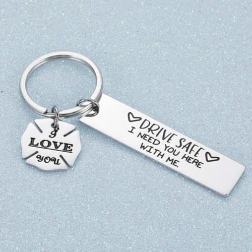 Keychain Gift Drive Safe I Need You Here With Me Stainless Steel Keychains Couples Boyfriend Bag Key Chains
