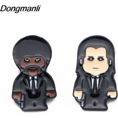 P2291 Dongmanli Classic Movie Jewelry Funny killer Pin Brooches Hard Enamel Pin Badges Pinback Brooches for Men Women