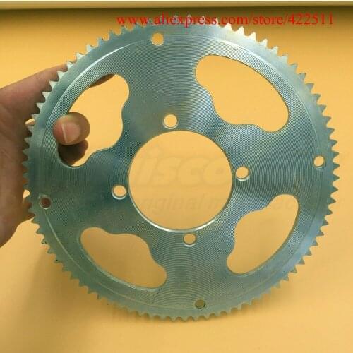 25H 80Teeth Scooter Chain Sprocket with 54mm Dia. Electric/Gas Scooter Rear Sprocket Flywheel Chain-Plate (Scooter Spare Parts)