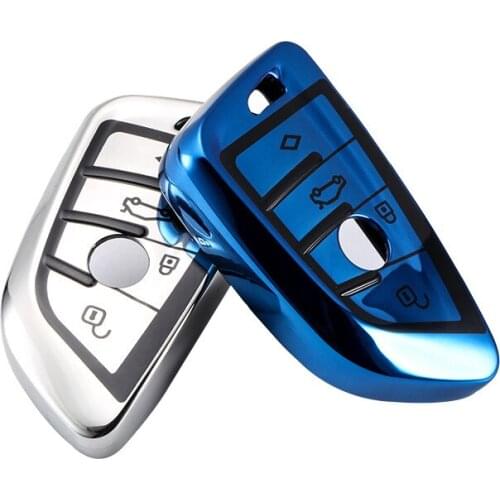 TPU Car Key Case Cover For BMW X1 X3 X5 X6 Series 1 2 5 7 F15 F16 E53 E70 E39 F10 F30 G30 Auto Smart Remote key Protective Shell