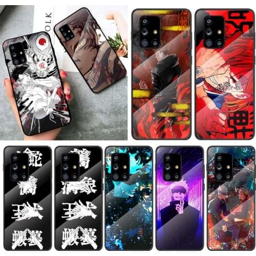 Tempered Glass Cover Jujutsu Kaisen For Samsung Galaxy A91 A81 A72 A71 A52 A51 A41 A31 A21S A11 A01 Phone Case