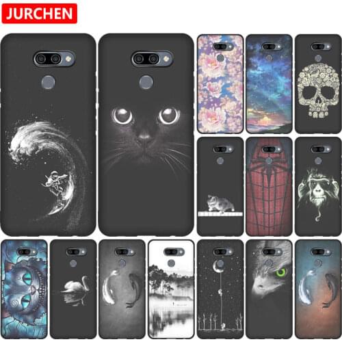 JURCHEN Funda For LG K50 Case TPU Cartoom Patterned Printing Silicone Soft Cover For LG K50 2019 Cover 6.26 inch