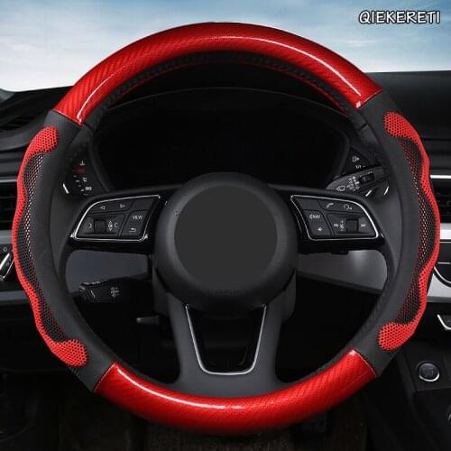 QIEKERETI Microfiber Leather Car Steering Wheel Cover For Opel Astra J G Insignia Zafira a b Corsa d Mokka Vivaro Meriva