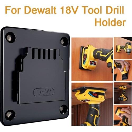 Electric Tool Holder Wall Mount Brackets Hook Storage Rack Power Tool Organizer Fixing Devices For Dewalt 18V LXT Electric Drill