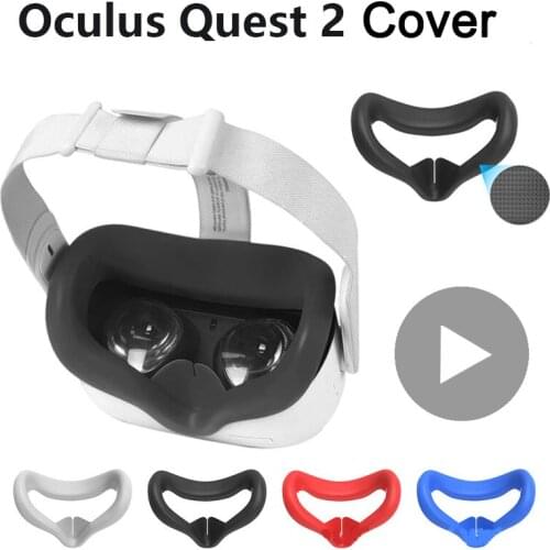 For Quest2 Oculus Quest 2 Accessory Auto Smart 3D Virtual Reality VR Glasses Silicone Padding Cushion Face Cover Headset Helmet