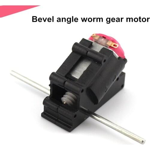 Biaxial bevel angle worm gear motor,DIY remote control car motor,reduction gear box Small production material