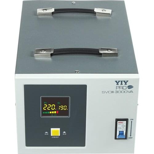 SVC-3KVA Voltage Stabilizer Regulator AC220V Servo Type Home Appliance Fridge Computer TV Support Customized AC120V In Stock
