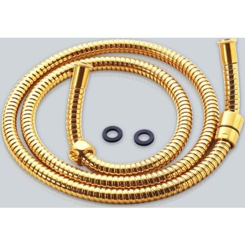 2021 Hot Sale Plumbing Hoses Golden Shower Hose Stainless Steel 1.5 M flexible hose For Bathroom