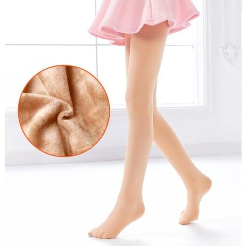 Girls Ballet Tights Pantyhose Kids Children Thick Velvet Warm Dance Leggings Stockings