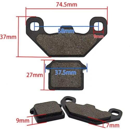 1pair E-bike Brake disc Pads Set For Chinese E-Scooters Honda Vespa ATV Moped Motorcycle Spare Parts