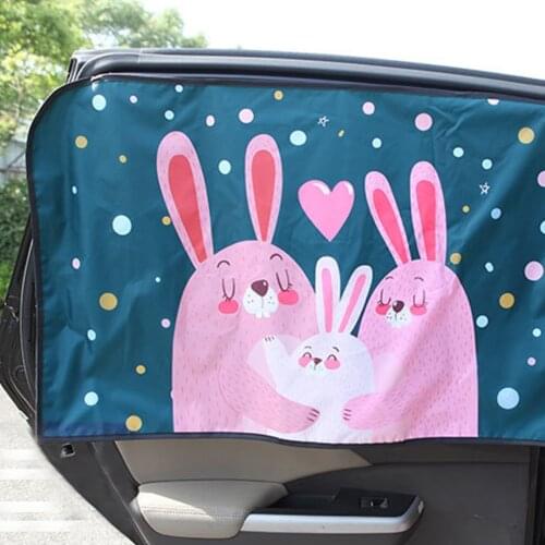 Window Magnetic Attachment Sunscreen Protector For Kids Cute Cartoon Car Styling 2021 Car Sunshade Sunscreen Insulation Car Side