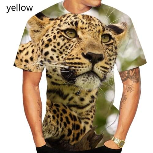 Fashion Animal T Shirt 3d Print Cheetah Cool T Shirt For Men Women Casual Summer Sports Tops Tee