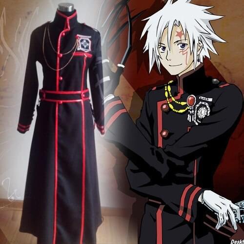 D.gray man military Lenalee Lee cos uniform coat Cosplay costume