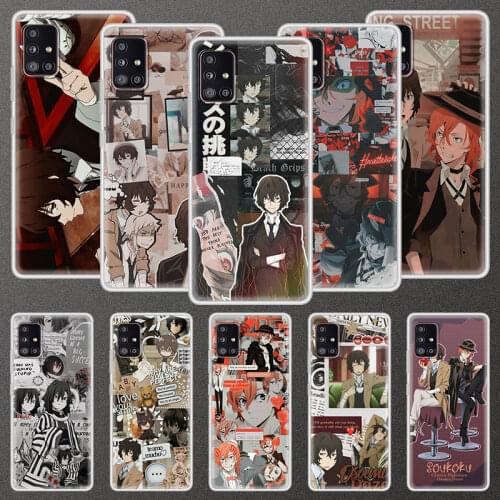 Soft Case For Samsung Galaxy A51 A71 A21S A31 A41 M31 A11 M51 M21 M11 Translucent Phone Cover Shell Bungo Stray Dogs Poster Capa