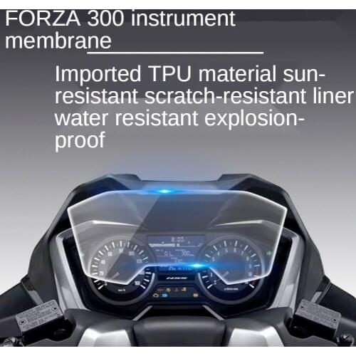 For HondaForza Buddha Schafer 300 Instrument Membrane Stickers Transparent Protector Display Screen Film Code Table Modification
