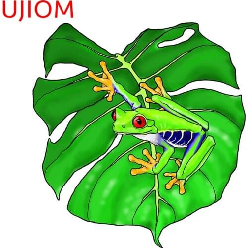 UJIOM Wall Stickers Cartoon Red Eye Tree Frog Wallpaper Decoration Waterproof Sticker Accessorie Room Home Decor Art PVC Decals
