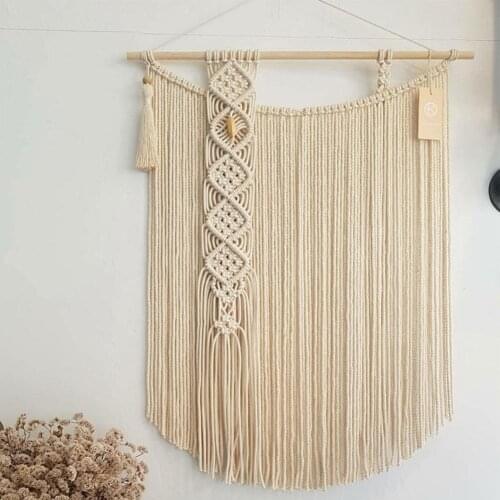 Macrame Wall Hanging Bohemian Style Handmade Woven Tapestry Wedding Room Decoration Christmas Gift Wall Macrame