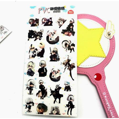 NieR:Automata YoRHa No. 2 Type B Luxury Stickers For Mobile Phone Laptop Book Plastic Transparent Decal Toy Sticker Gift