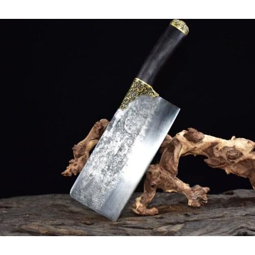 Chopping knife Household bone chopping knife Longquan hand-forged chef knife with sharp edge and double-purpose knife